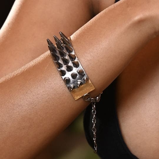 Edgy Elegance: Spike Bracelet