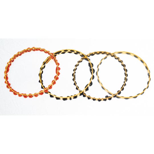 Stacking plunge bangles