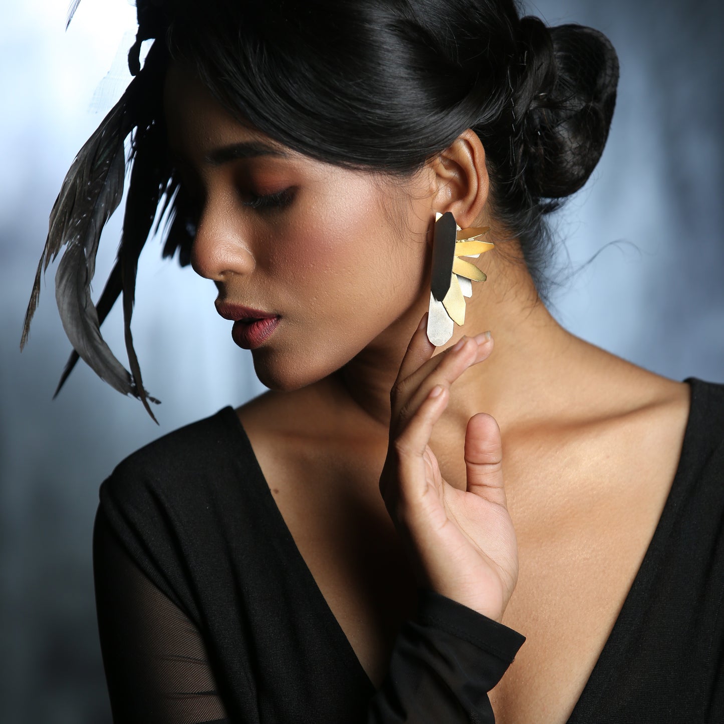 Sunflower Whispers Earring