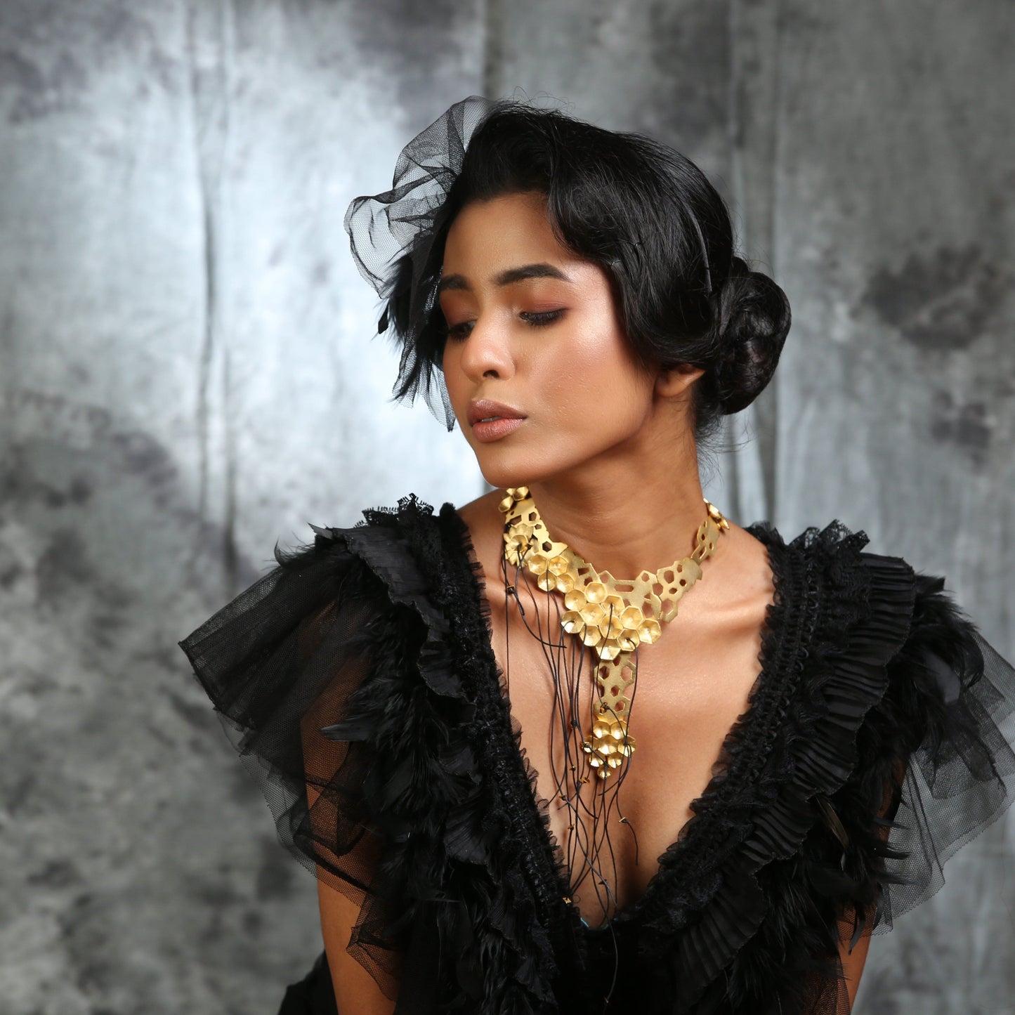 Web Of Luxury Neckpiece