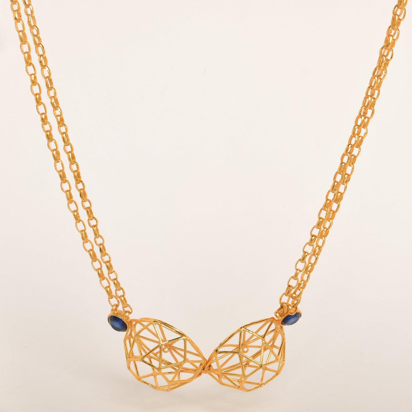 Pharaoh's Gold Pyramid Neckpiece - Zaza by Somya