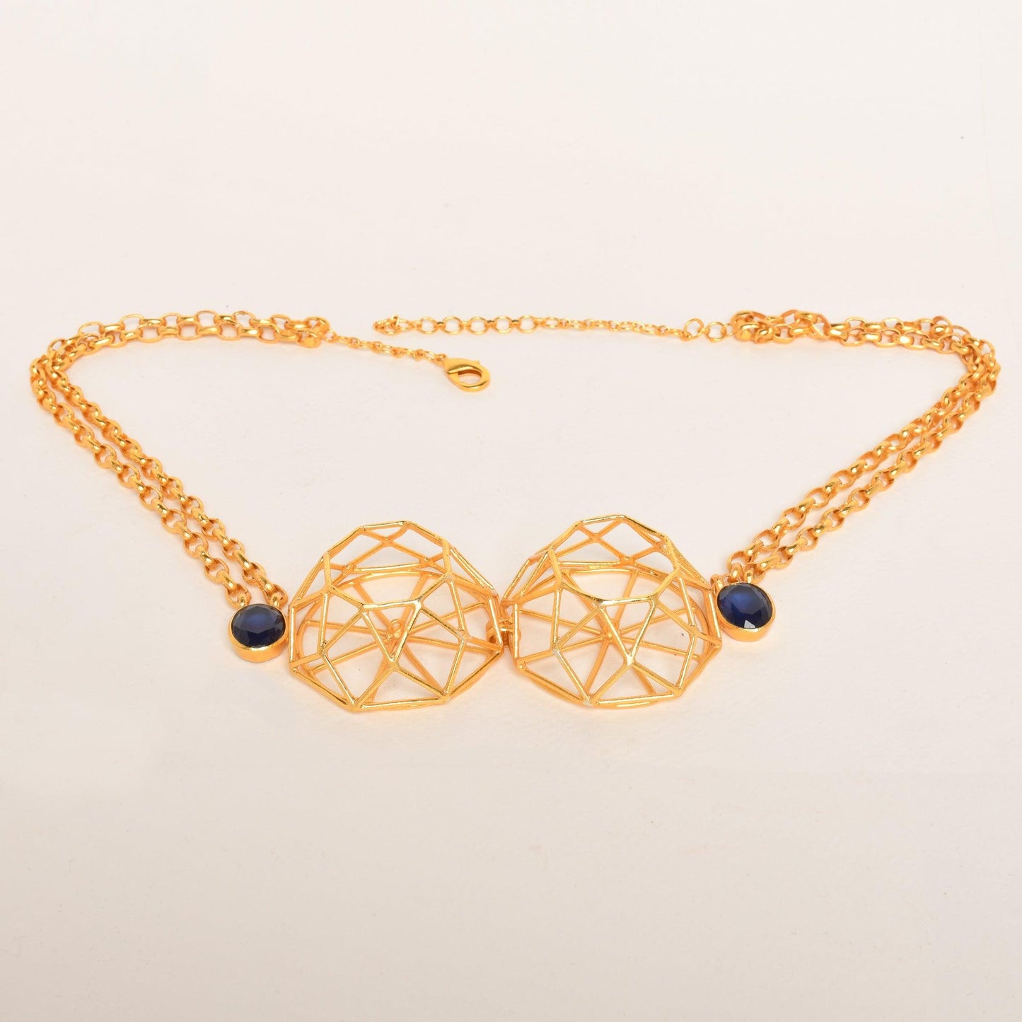 Pharaoh's Gold Pyramid Neckpiece - Zaza by Somya