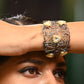 Radiant mesh kundan bracelet