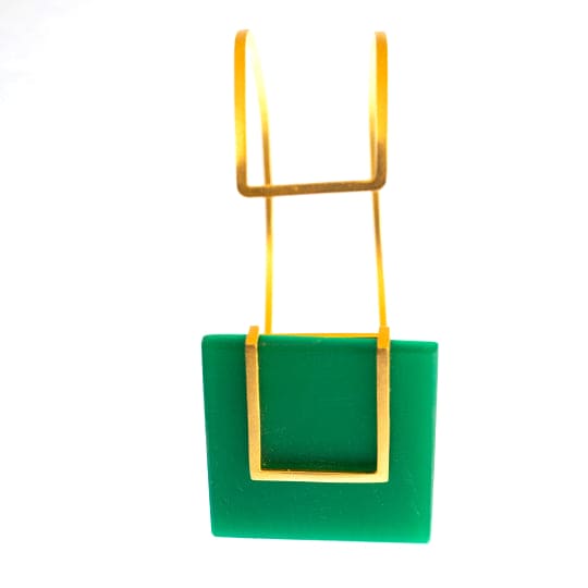 Verdant Verve: Bold Green Bracelet
