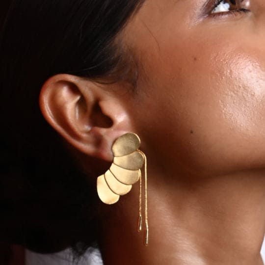 Convertible Charm: Detachable Chain Earring