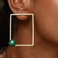 Aspiring malachite earring