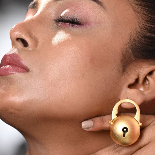 Secure Chic: The Lock Earring