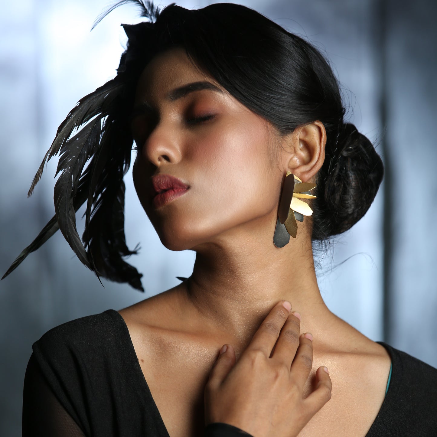 Sunflower Whispers Earring