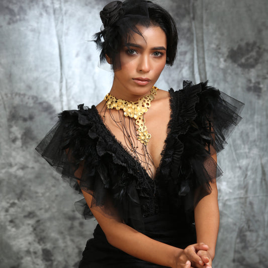 Web Of Luxury Neckpiece