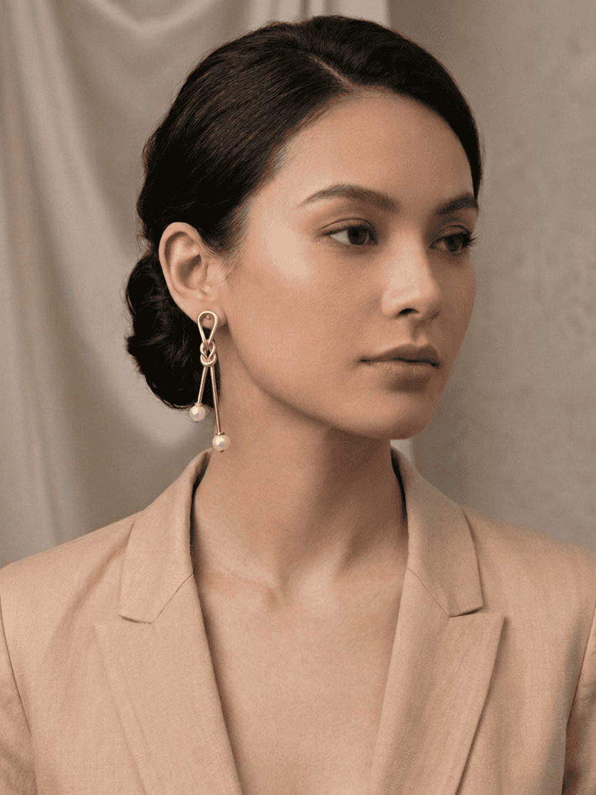 THE GILDED KNOT EARRING