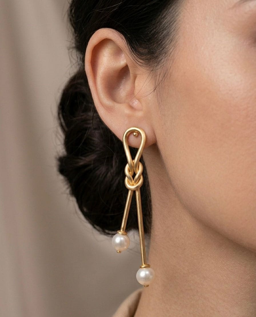 THE GILDED KNOT EARRING