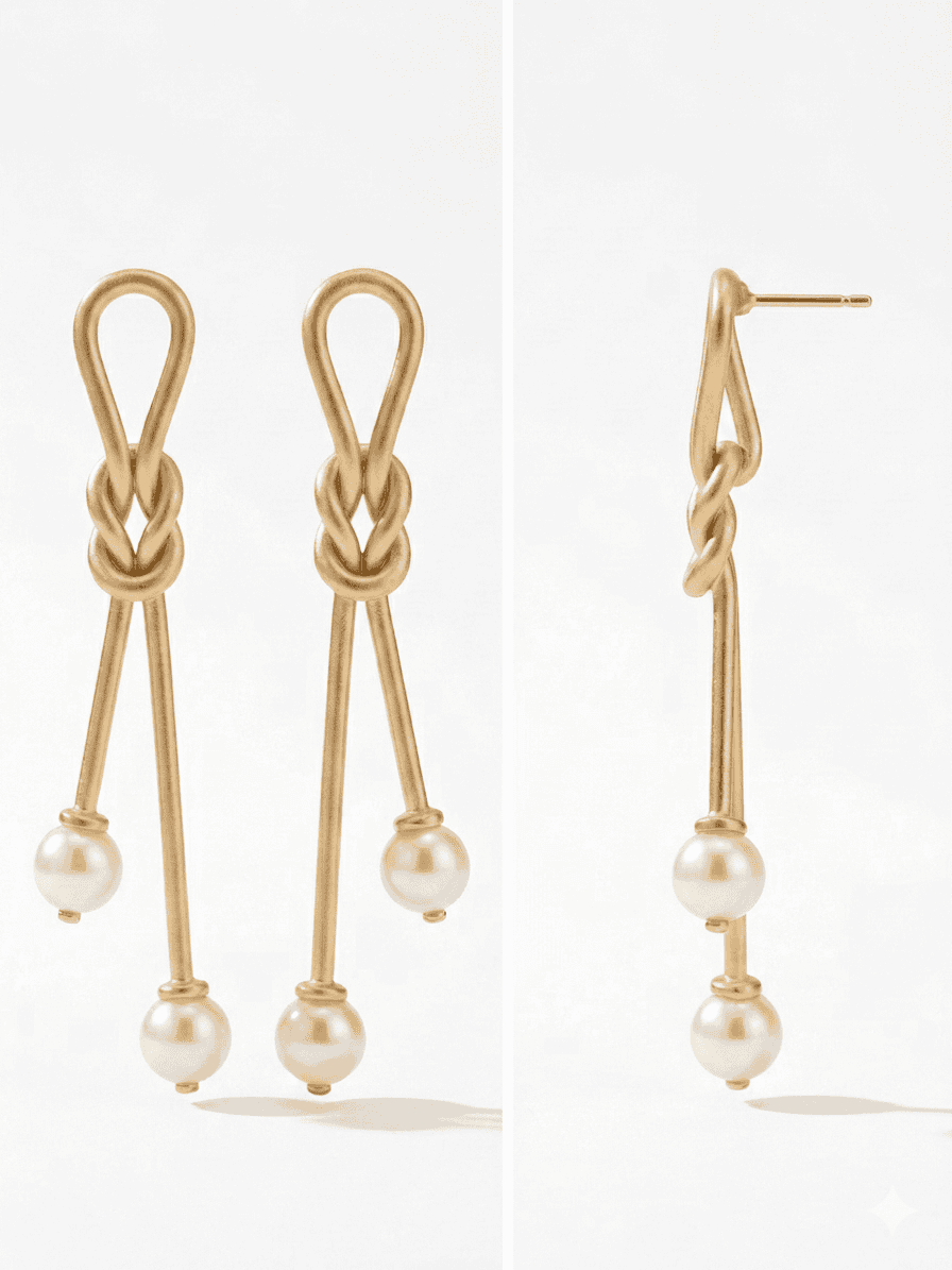 THE GILDED KNOT EARRING