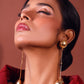 Elegant Gold Ball Dangle Earrings