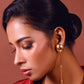 Elegant Gold Ball Dangle Earrings