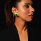 Malachite Core Earring