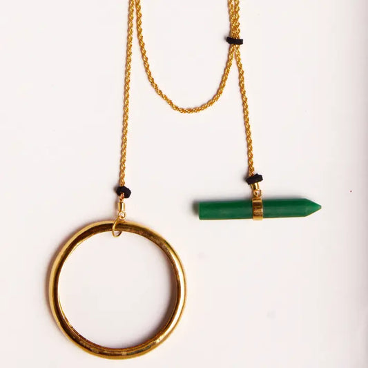 Hanging Green Neckpiece