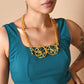 Pharaoh's Gold Pyramid Neckpiece - Zaza by Somya