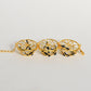 Black and Gold Studded Circle Bracelet - Zaza by Somya