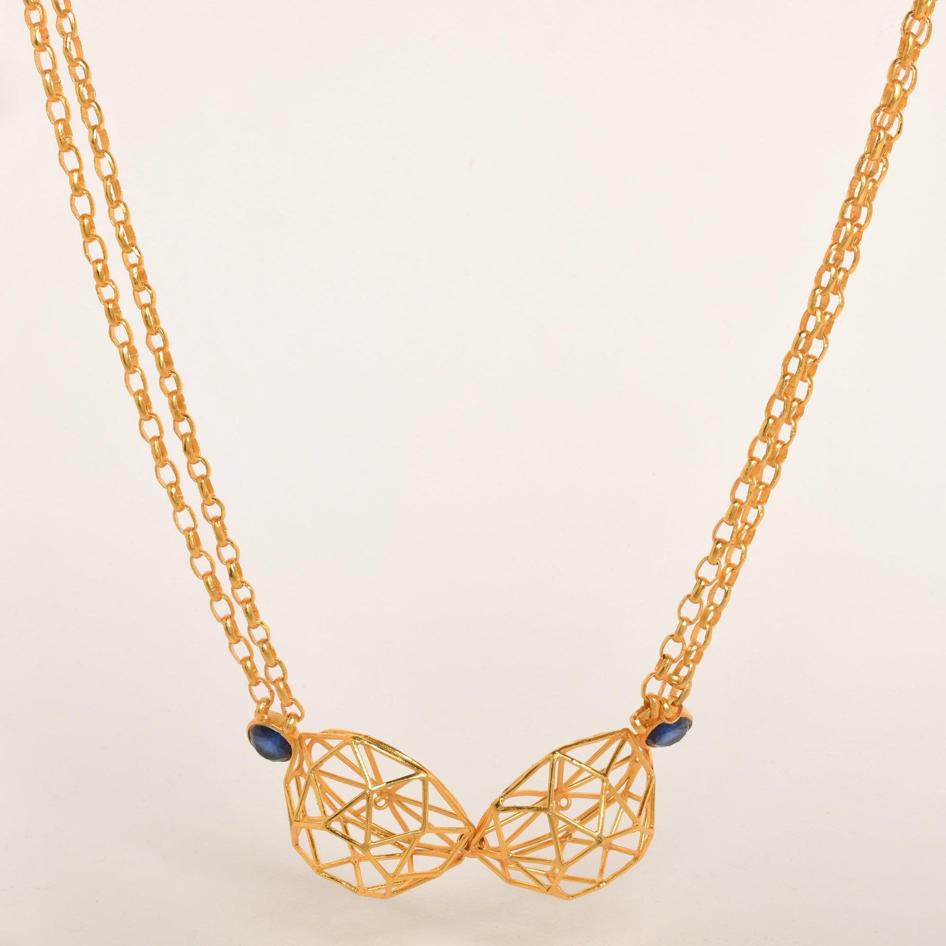 Pharaoh's Gold Pyramid Neckpiece - Zaza by Somya