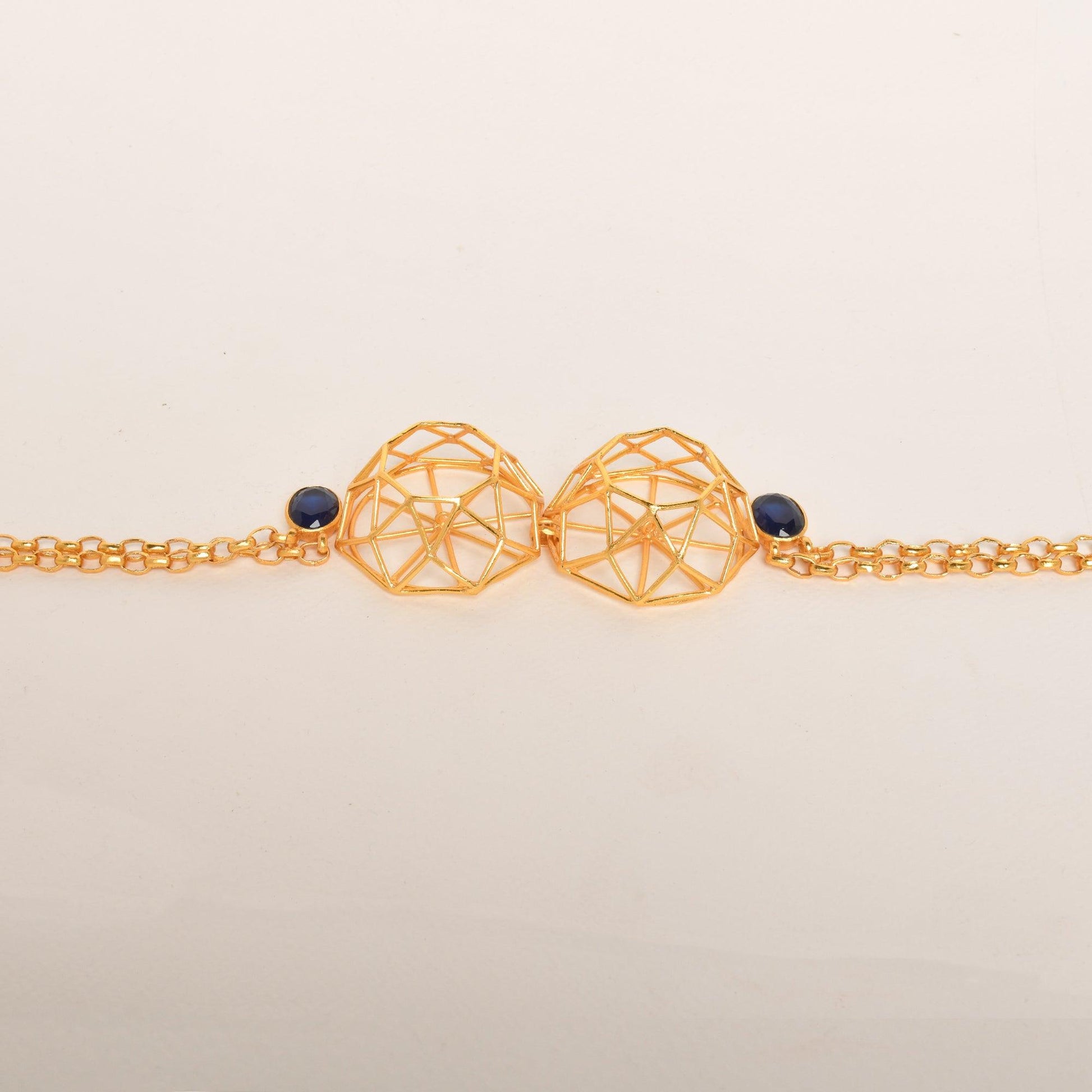 Pharaoh's Gold Pyramid Neckpiece - Zaza by Somya